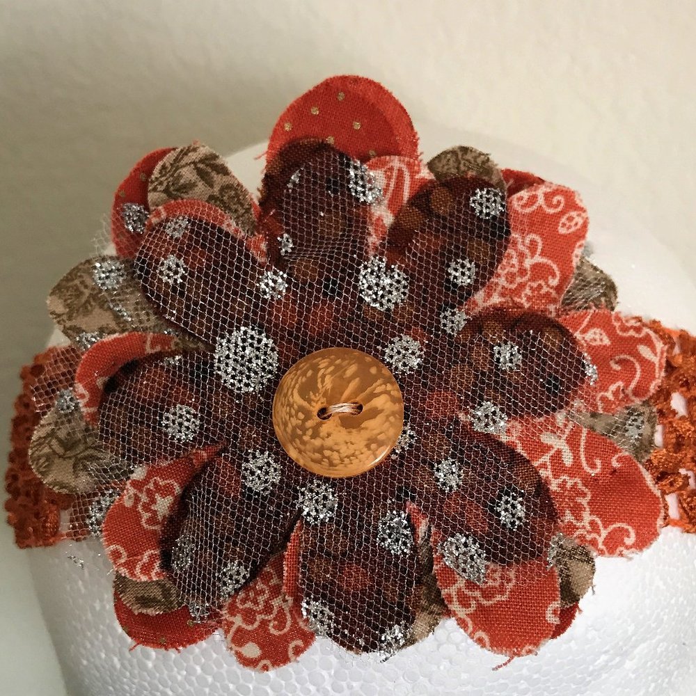Three Hand-Made Litlle girl/Baby Headbands Fall Theme & Purple Bow Headband